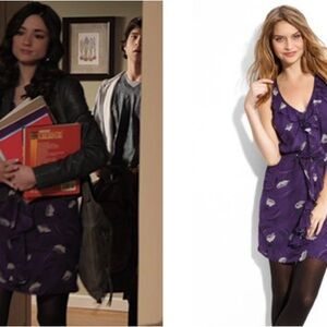 Charlie Jade Purple Ruffled Backless Mini Sundress